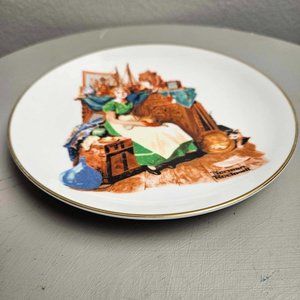 Norman Rockwell plate Dreams In the Antique Shop, 1985, 6.5"